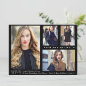 Model Actor 4 Fotocomp Kaart - Blk voorzijde (Staand voorkant)