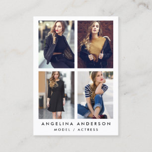 Model Actor 4 Photo Large Visitekaartje White