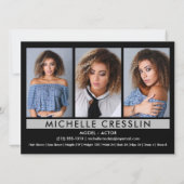 Model Actor 5.5x7.5 Comp Zed Kaart 3 Foto terug (Achterkant)