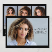 Model Actor 5.5x7.5 Comp Zed Kaart 3 Foto terug (Voorkant / Achterkant)