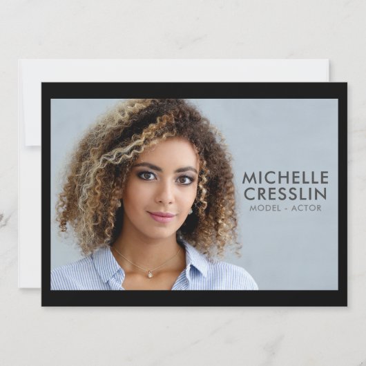 Model Actor 5.5x7.5 Comp Zed Kaart 3 Foto terug (Voorkant)