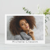 Model Actor 5 Foto Tweezijdige Comp Kaart Sjabloon (Staand voorkant)