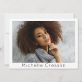 Model Actor 5 Foto Tweezijdige Comp Kaart Sjabloon (Voorkant)