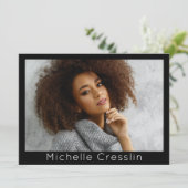 Model Actor 5 Foto Tweezijdige Comp Kaart Sjabloon (Staand voorkant)