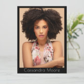 Model Actor 5 Foto Tweezijdige Pro Composite Kaart (Staand voorkant)