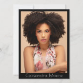 Model Actor 5 Foto Tweezijdige Pro Composite Kaart (Voorkant)