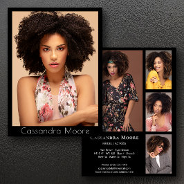 Model Actor 5 Foto Tweezijdige Pro Composite Kaart