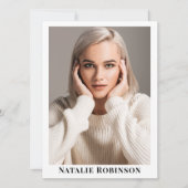 Model Actor 5 Fotoportfolio Comp Kaart Sjabloon (Voorkant)
