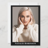Model Actor 5 Fotoportfolio Comp Kaart Sjabloon (Voorkant)