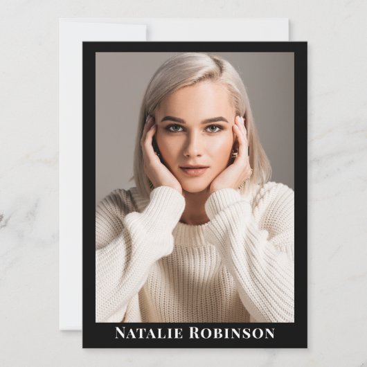 Model Actor 5 Fotoportfolio Comp Kaart Sjabloon (Voorkant)