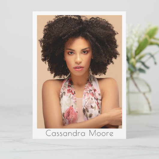 Model Actor 5 Photo Pro Composite Kaart Sjabloon (Staand voorkant)