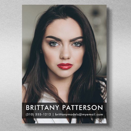 Model Actor 5x7 Comp Kaart 1 Blk foto