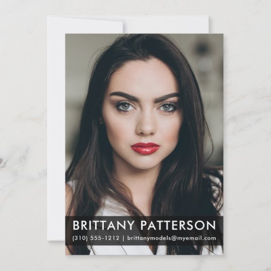 Model Actor 5x7 Comp Kaart 1 Blk foto (Voorkant)