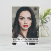 Model Actor 5x7 Comp Kaart 1 Photo Wit (Staand voorkant)