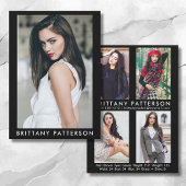 Model Actor 5x7 Comp Kaart 4 Foto terug Blk