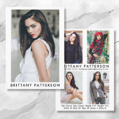 Model Actor 5x7 Comp Kaart 4 Foto terug WAT