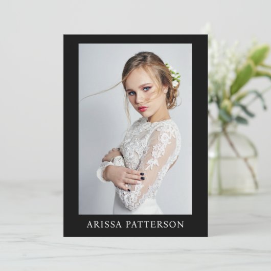 Model Actor 5x7 Comp SED Kaart QR 4 Foto 2 Sided (Staand voorkant)