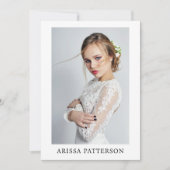 Model Actor 5x7 Comp SED Kaart QR 4 Foto 2 Sided (Voorkant)