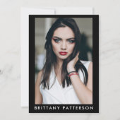 Model Actor 5x7 Comp SED Kaart QR 5 Foto 2 Sided (Voorkant)