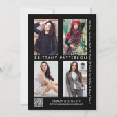 Model Actor 5x7 Comp SED Kaart QR 5 Foto 2 Sided (Achterkant)