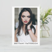 Model Actor 5x7 Comp SED Kaart QR 5 Foto 2 Sided (Staand voorkant)