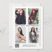 Model Actor 5x7 Comp SED Kaart QR 5 Foto 2 Sided (Achterkant)