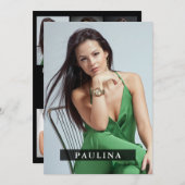 Model Actor 5x7 Comp/Zed Card 7 Foto 2 Sided Kaart (Voorkant / Achterkant)