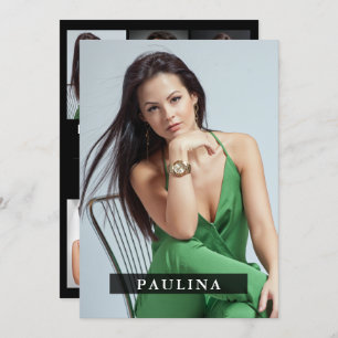 Model Actor 5x7 Comp/Zed Card 7 Foto 2 Sided Kaart