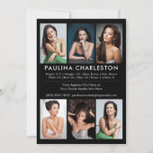 Model Actor 5x7 Comp Zed Card 7 Foto 2 Sided Kaart (Achterkant)