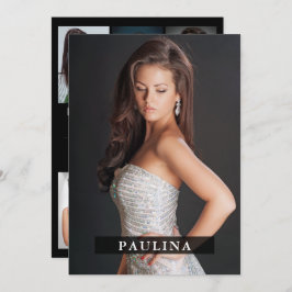 Model Actor 5x7 Comp Zed Card 7 Foto 2 Sided Kaart