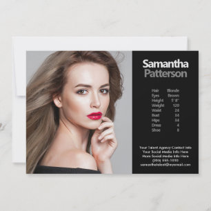 Model Actor 5x7 Comp Zed Kaart 1 Fotosjabloon