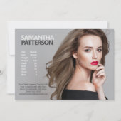 Model Actor 5x7 Comp Zed Kaart 1 Fotosjabloon (Voorkant)