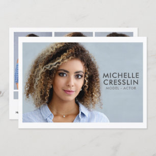 Model Actor 5x7 Comp Zed Kaart 3 Foto terug