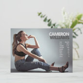 Model Actor 5x7 Comp Zed Kaart, dubbelzijdig Kaart (Staand voorkant)