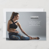 Model Actor 5x7 Comp Zed Kaart, dubbelzijdig Kaart (Achterkant)