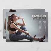 Model Actor 5x7 Comp Zed Kaart, dubbelzijdig Kaart (Voorkant / Achterkant)