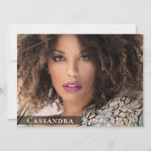 Model Actor 6 Foto Tweezijdige Comp Kaart Sjabloon (Voorkant)