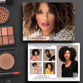 Model Actor 6 Foto Tweezijdige Comp Kaart Sjabloon