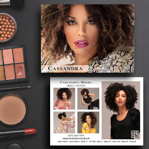 Model Actor 6 Foto Tweezijdige Comp Kaart Sjabloon