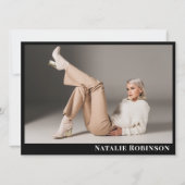 Model Actor 6 Fotoportfolio Comp Kaart Sjabloon (Voorkant)