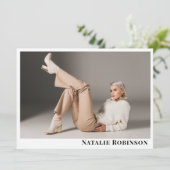 Model Actor 6 Photo Comp Kaart Portfolio Sjabloon (Staand voorkant)