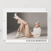 Model Actor 6 Photo Comp Kaart Portfolio Sjabloon (Voorkant)