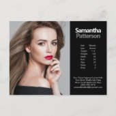 Model Actor Comp Briefkaart 1 Fotosjabloon (Voorkant)