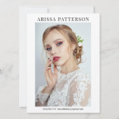 Model Actor Comp Card 6 Foto 5.5x7.5 Kaart (Achterkant)