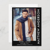 Model Actor Comp Card Briefkaart Blk - Zijnaam (Voorkant / Achterkant)