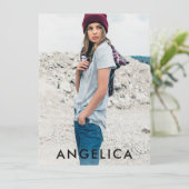 Model Actor Comp Kaart - 3 Foto achterzijde - zwar (Staand voorkant)