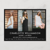 Model Actor Comp Kaart 3 Foto-Briefkaart Blk (Voorkant)