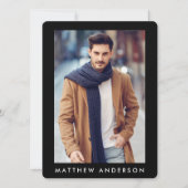 Model Actor Comp Kaart - 3 Fotoback Blk R (Voorkant)