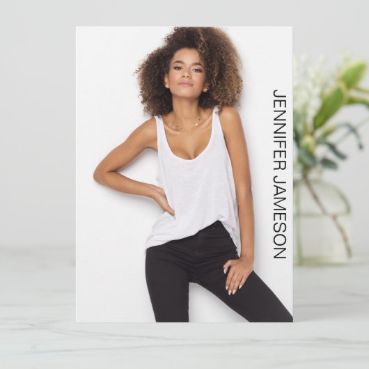 Model Actor Comp Kaart | 3 foto's (Staand voorkant)