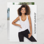 Model Actor Comp Kaart | 3 Foto's en QR-code (Voorkant / Achterkant)